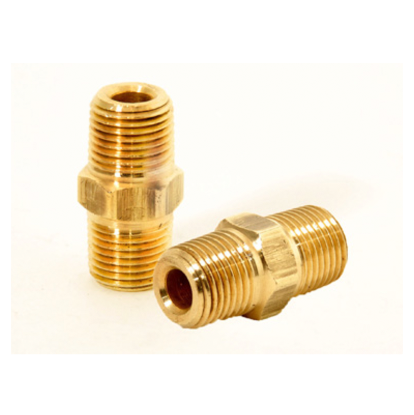 thumbnail image 2 of Brass 1/2 NPT X 1/8 NPT Hex Reducing Bushing – Solid Brass, Made In USA 2 of 5